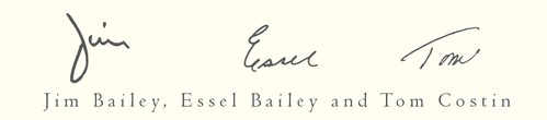 Jim Bailey, Essel Bailey, Tom Costin