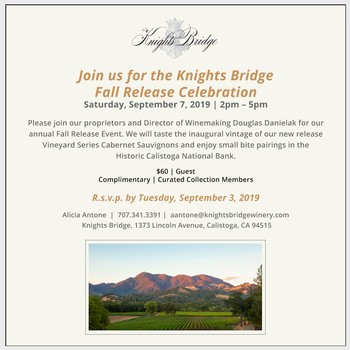 2019 Calistoga Fall Release